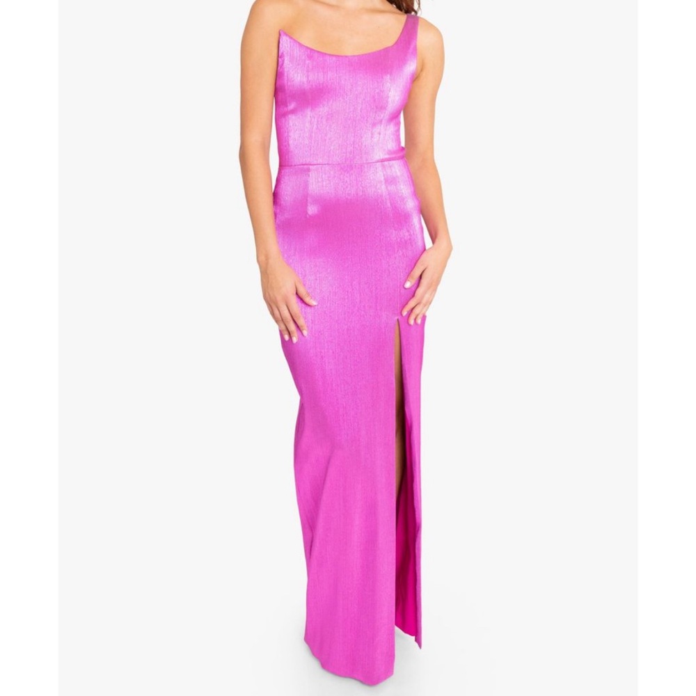 Pink “Black Halo” One Shoulder Dress